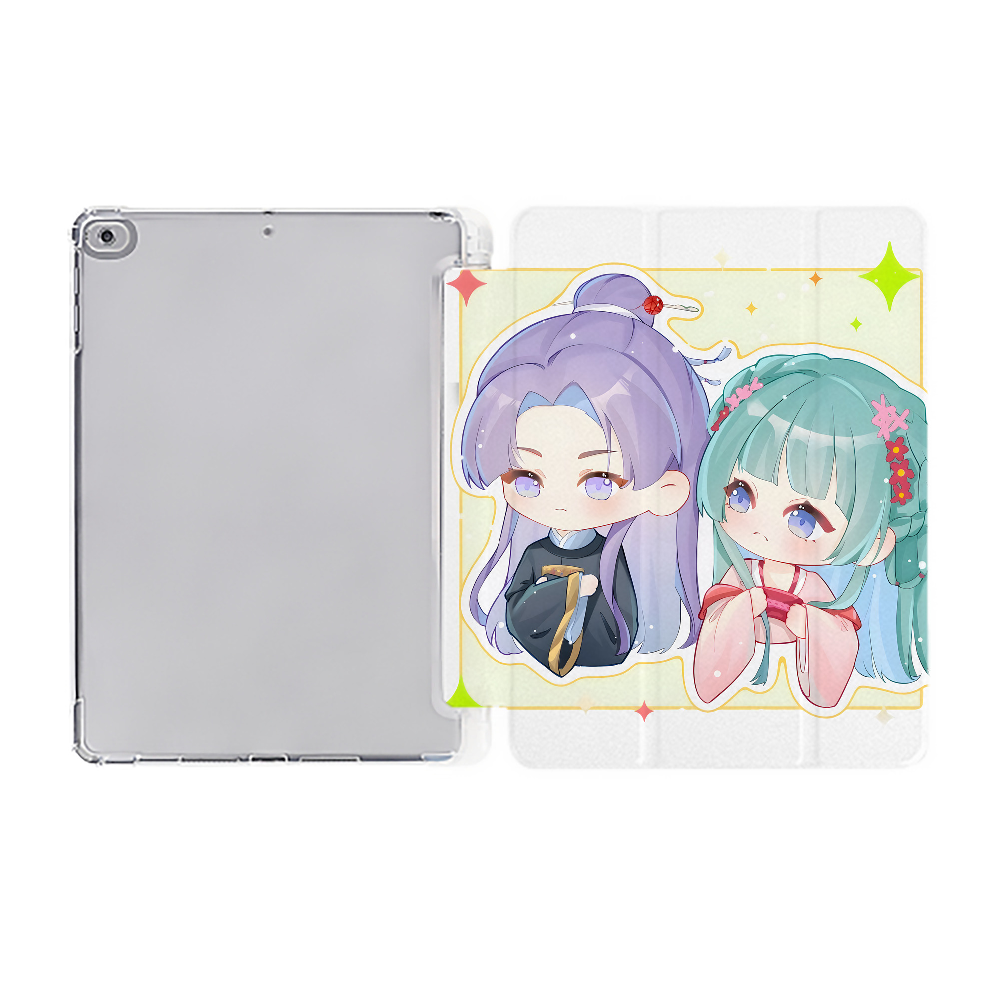 （画像用） 薬屋のひとりごと The Apothecary Diaries IPad ケース ペン収納付き 三つ折りスタンド PUレザー×シリコン 対応機種9.5/10.5/10.9インチ